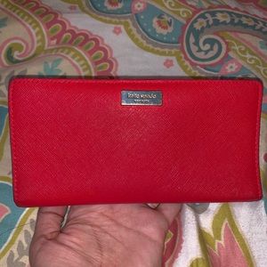 Kate Spade Red Leather Wallet